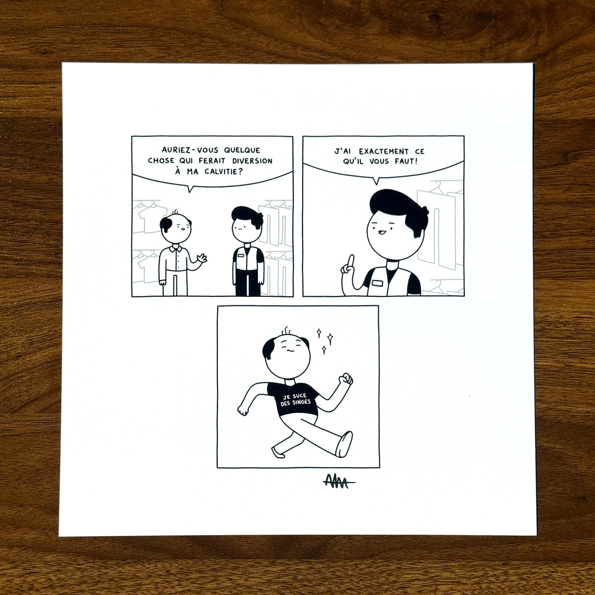 Print de "Calvitie" (autographié)