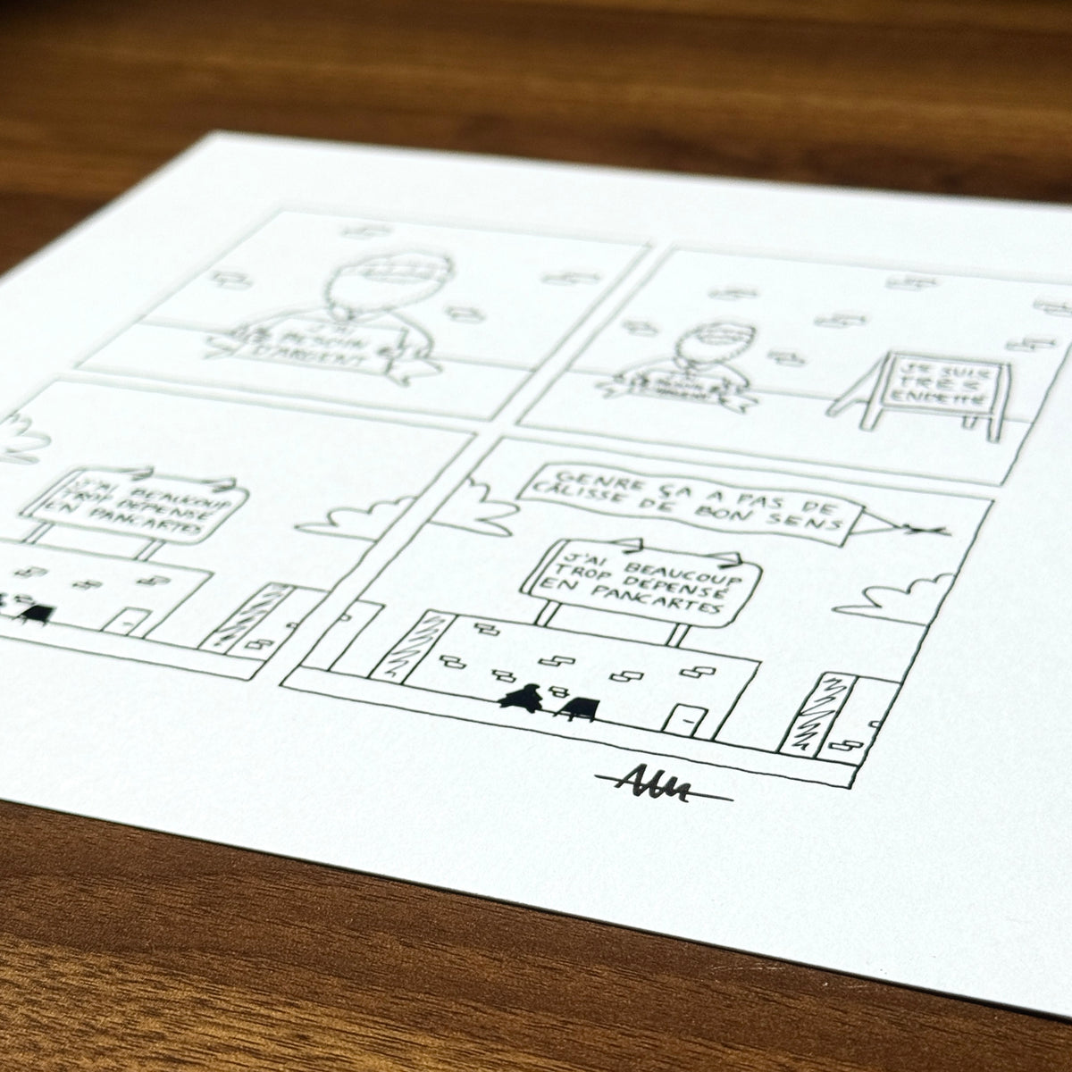 Print de "Pancartes" (autographié)