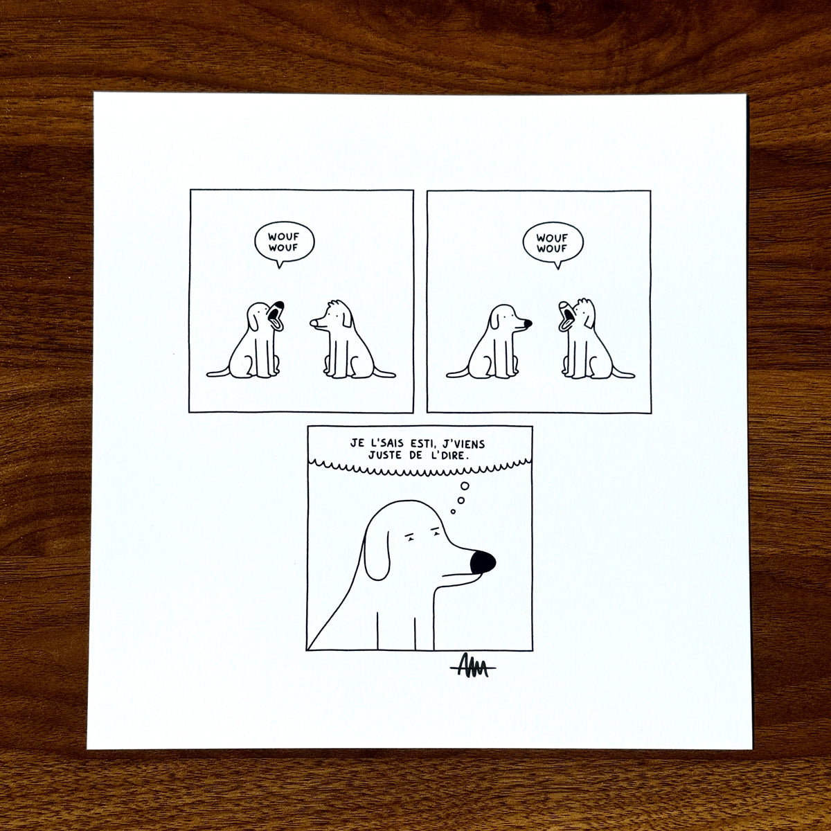 Print de "Wouf wouf" (autographié)