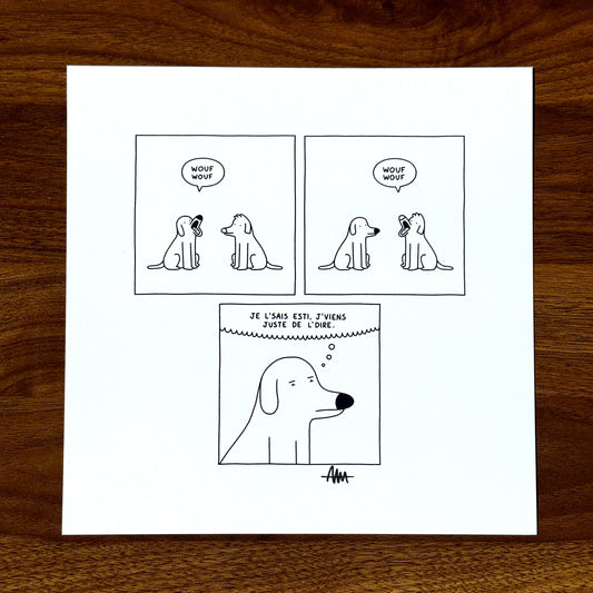 Print de "Wouf wouf" (autographié)