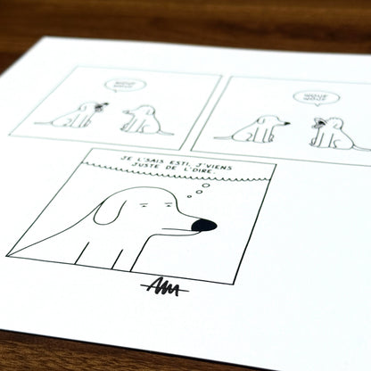 Print de "Wouf wouf" (autographié)