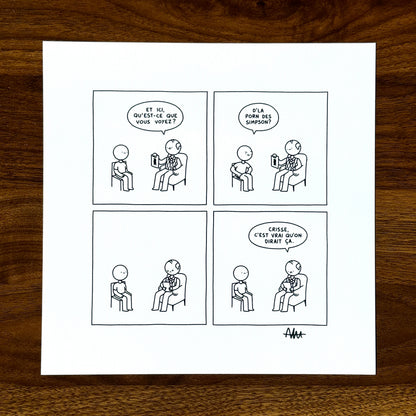 Print de "Test de Rorschach" (autographié)