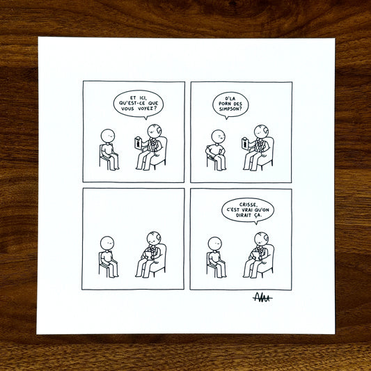 Print de "Test de Rorschach" (autographié)