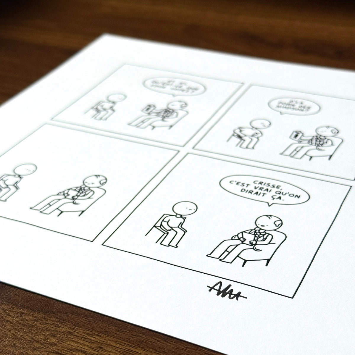 Print de "Test de Rorschach" (autographié)