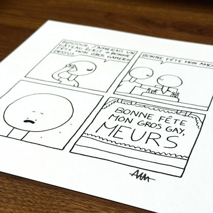 Print de "Gros gamer" (autographié)