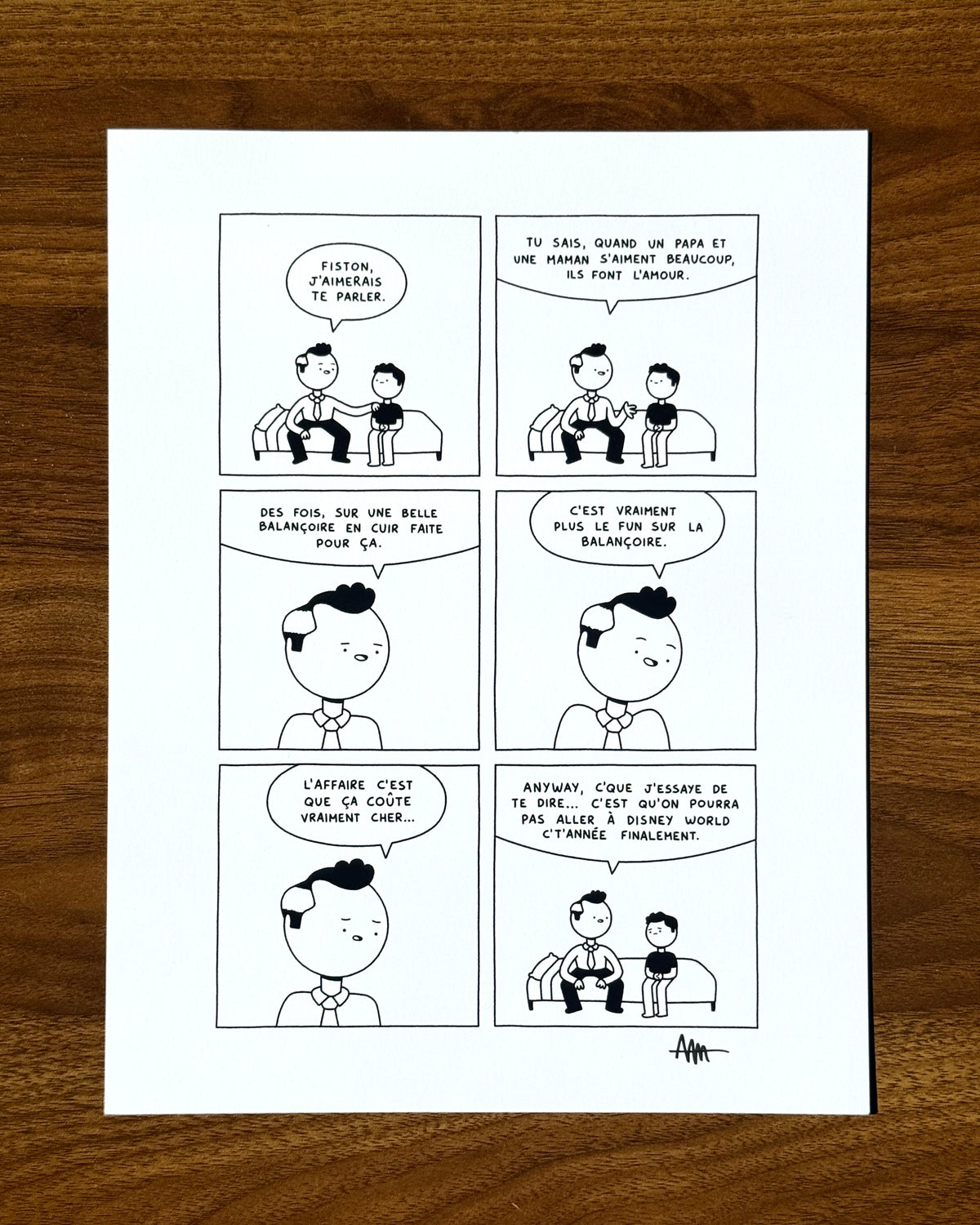 Print de "Balançoire" (autographié)