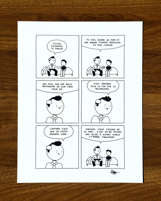 Print de "Balançoire" (autographié)