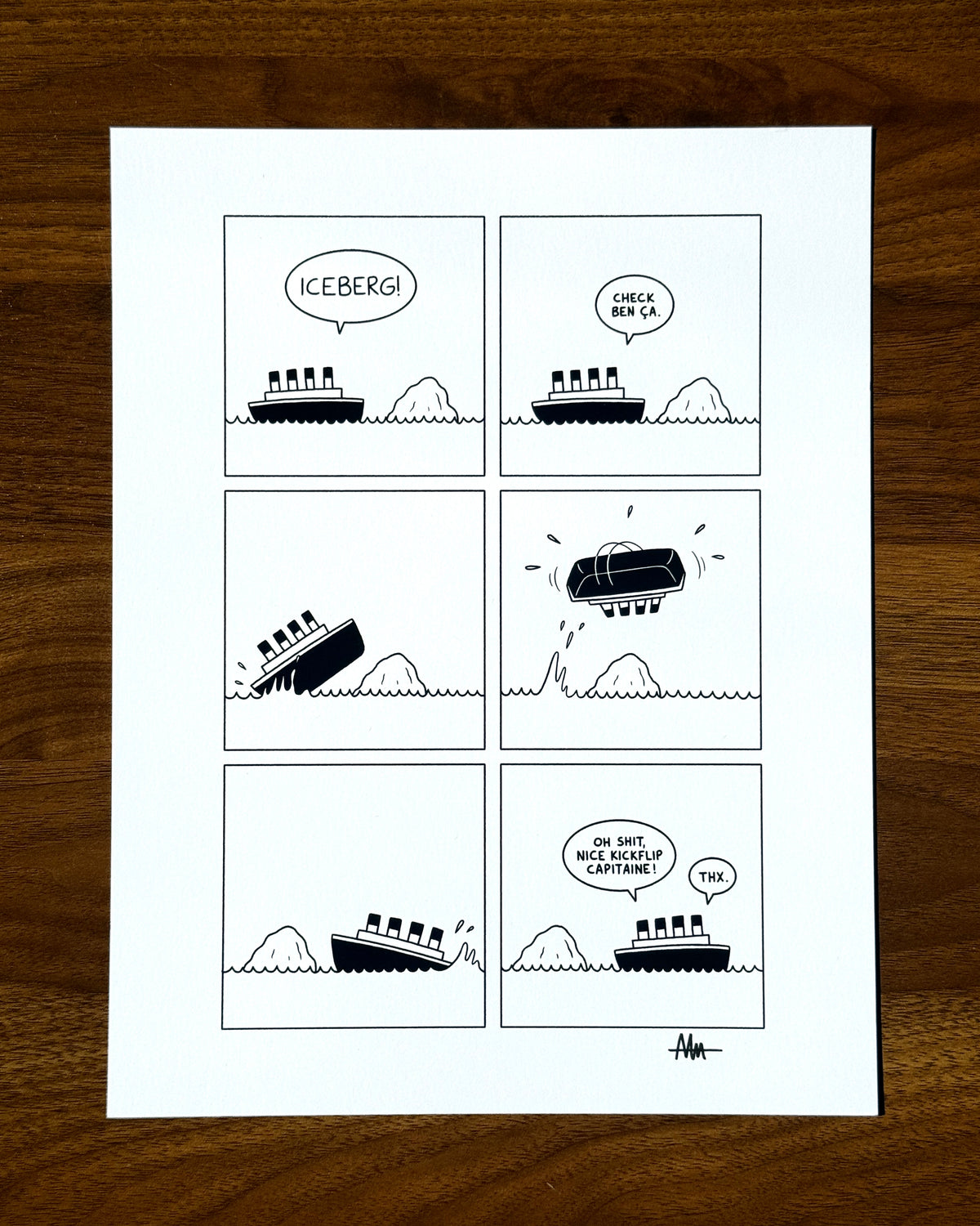 Print de "Titanic" (autographié)