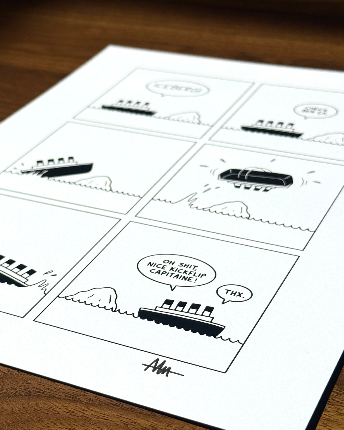 Print de "Titanic" (autographié)